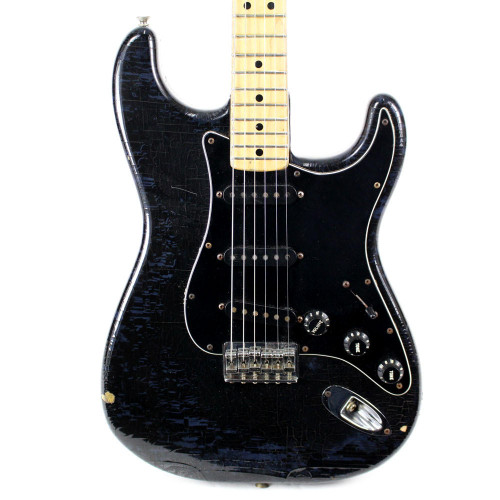 Vintage 1980 Fender Stratocaster Electric Guitar Black | Cream