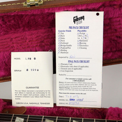 1997 Gibson Custom Shop Les Paul R8 Aged Quilt Top