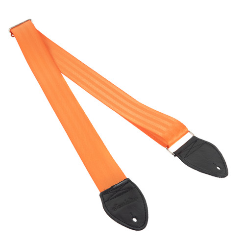 Souldier Plain Seatbelt 2" Guitar Strap in Orange with Black Ends