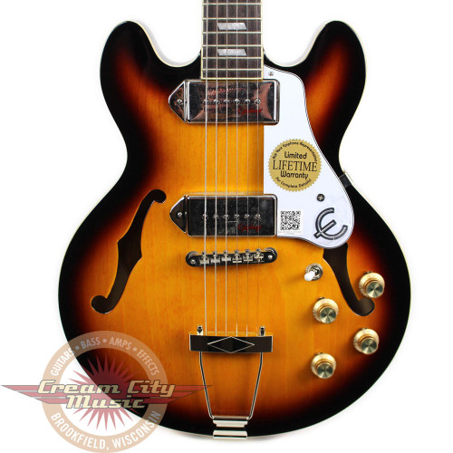 Used Epiphone Casino Coupe Hollow Body Electric Guitar Sunburst