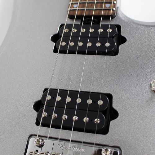 2014 Ernie Ball Music Man John Petrucci JP13 Electric Guitar Platinum Silver Finish