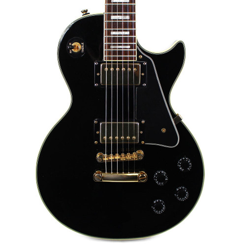 2004 Epiphone Les Paul Custom Electric Guitar Ebony | Cream City Music