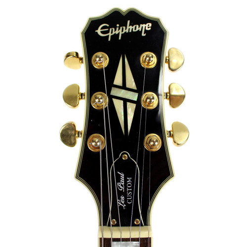 2004 Epiphone Les Paul Custom Electric Guitar Ebony