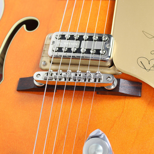 2008 Gretsch G6120SSLVO Hollowbody Electric Guitar Translucent Orange