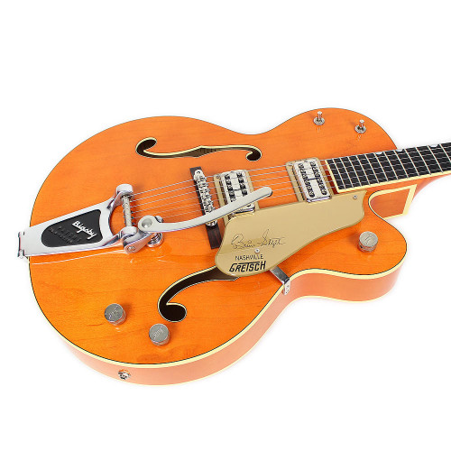 2008 Gretsch G6120SSLVO Hollowbody Electric Guitar Translucent Orange
