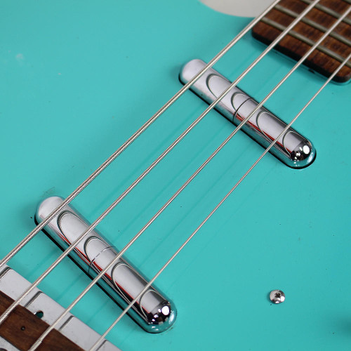 Used Jerry Jones Longhorn 4-String Electric Bass Guitar Seafoam Green