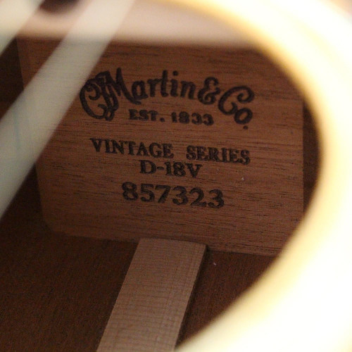 Used Martin D-18V Acoustic Guitar Natural