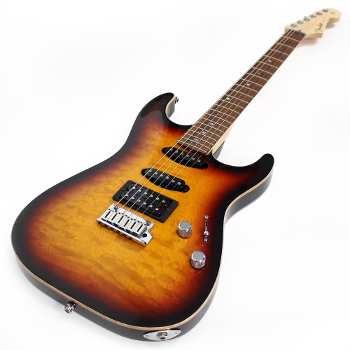 2003 Fender Custom Shop Showmaster QMT Quilted Maple Top in Sunburst