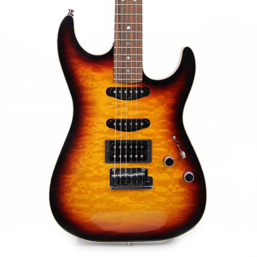 2003 Fender Custom Shop Showmaster QMT Quilted Maple Top in Sunburst