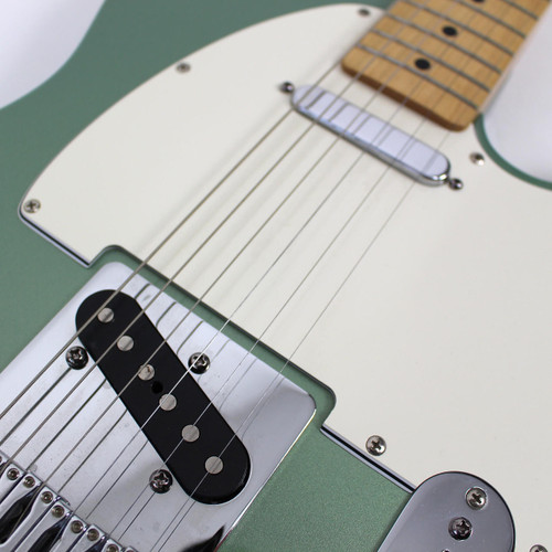 2002 Fender MIM Telecaster Electric Guitar Rare Metallic Sage Finish