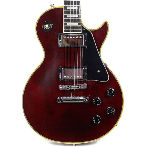 Vintage 1985 Gibson Les Paul Custom Electric Guitar Wine Red