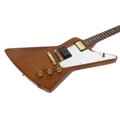 Vintage 1976 Gibson Limited Edition Explorer Electric Guitar Natural Finish