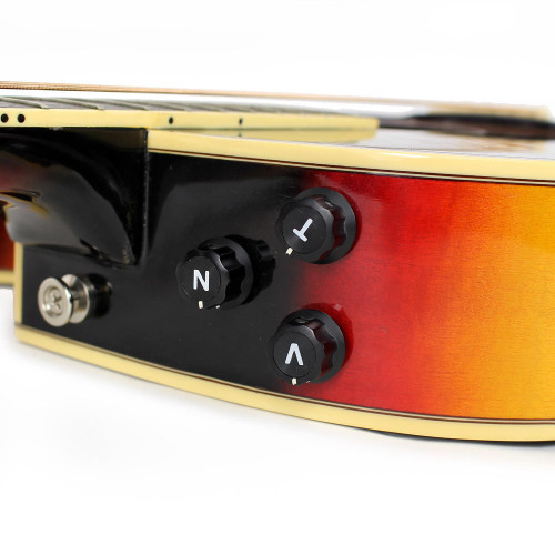 Used Fender El Rio Flame Sycamore Acoustic Electric Guitar in Sunburst