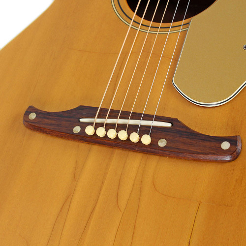 Vintage 1971 Fender Malibu Acoustic Guitar Natural Finish