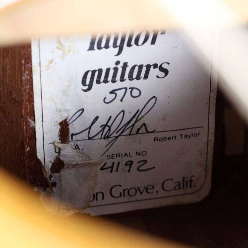 1986 Taylor 510 Dreadnought Acoustic Guitar Natural Finish