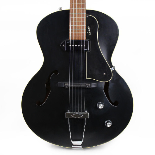 Used Godin 5th Avenue Kingpin Archtop Acoustic Electric Guitar in Black