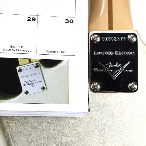 2005 Fender Custom Shop Limited Edition Master Built Master Salute Stratocaster in White Gold Leaf
