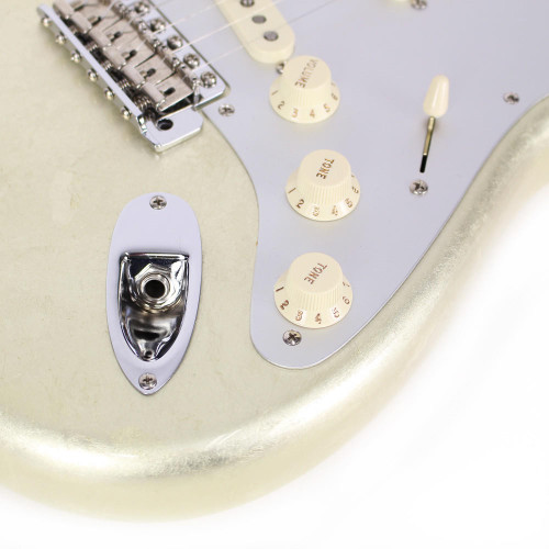 2005 Fender Custom Shop Limited Edition Master Built Master Salute Stratocaster in White Gold Leaf