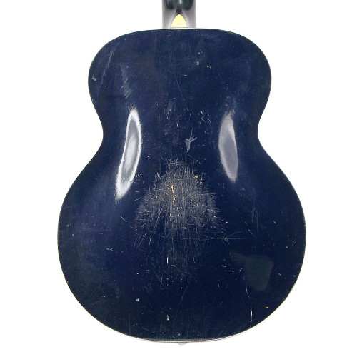 Vintage 1960's Harmony Roy Smeck Archtop Electric Guitar Midnight Blue