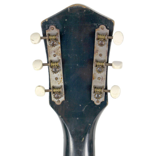 Vintage 1960's Harmony Roy Smeck Archtop Electric Guitar Midnight Blue