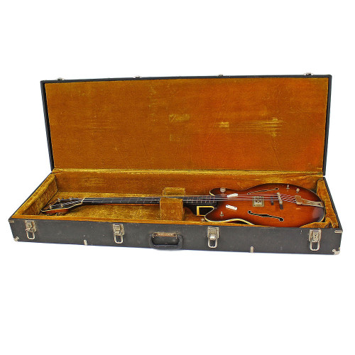 Vintage 1967 Gretsch Model 6070 Electric Bass Guitar Sunburst Finish