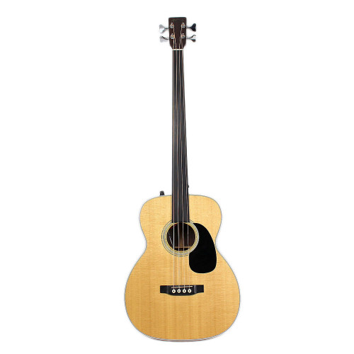1993 Martin B-40 Fretless Acoustic Bass Natural Finish | Cream