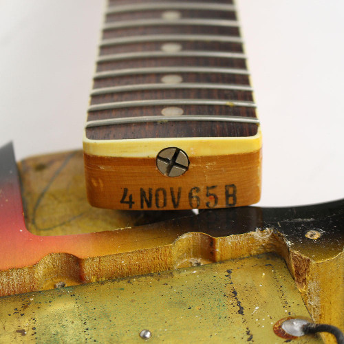 Vintage 1965 Fender Jazzmaster Electric Guitar Sunburst Finish
