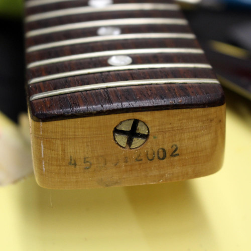 Vintage 1980 Fender Bronco Electric Guitar Olympic White Finish