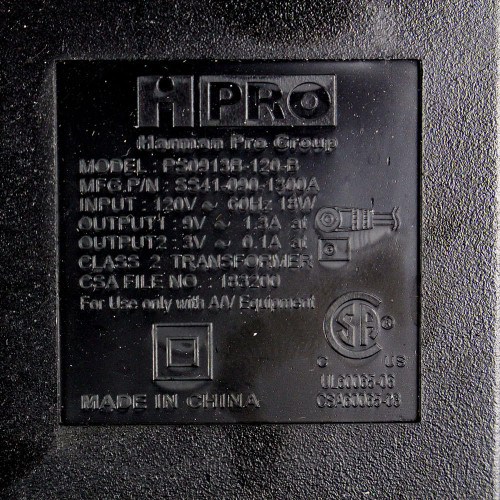 Digitech PS0913B 9-Volt 1300ma Power Supply