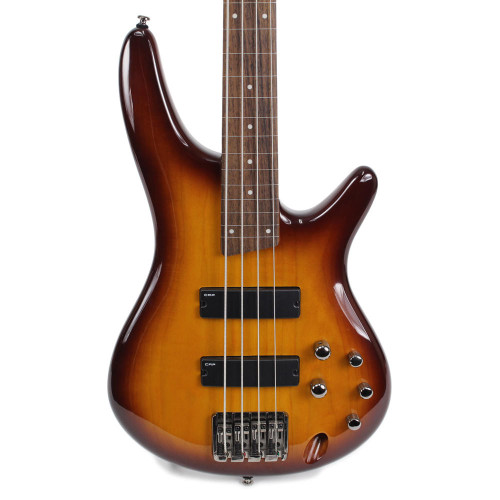 Used Ibanez Soundgear SR370F Fretless Bass in Brown Burst