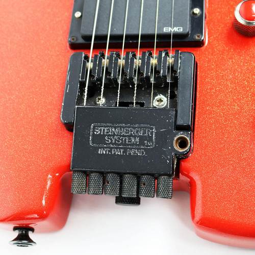 1980's Steinberger GM2 Electric Guitar Refinished Red Sparkle