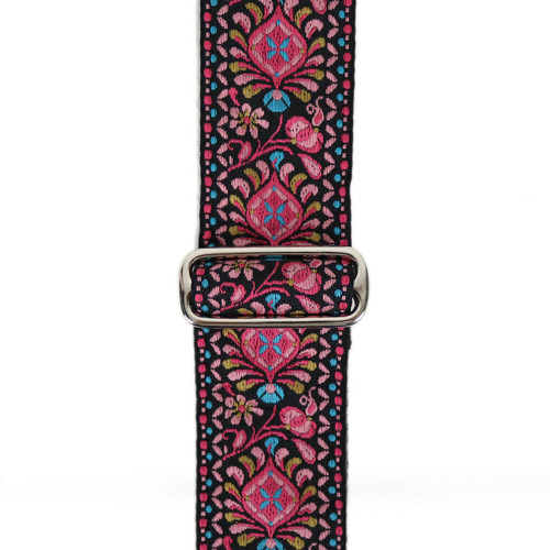 Souldier "Hendrix" Black & Pink Pattern 2" Guitar Strap