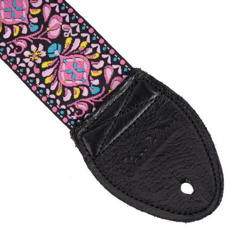 Souldier "Hendrix" Black & Pink Pattern 2" Guitar Strap