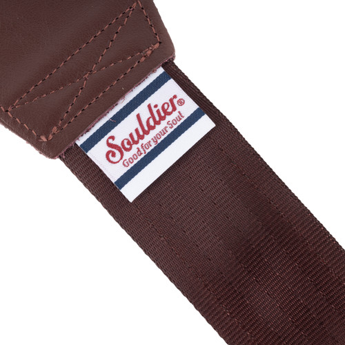Souldier "Cabernet" Wine Pattern 2" Guitar Strap with Burgundy Ends