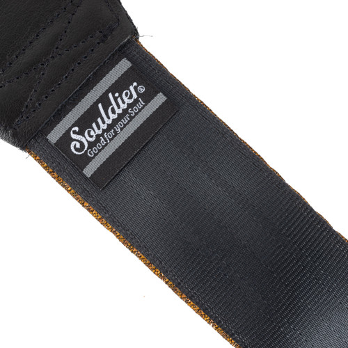 Souldier "Persian" Black 2" Guitar Strap with Black Ends