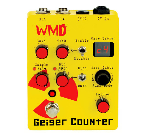 WMD Devices Geiger Counter High Gain Preamp/ 8-Bit Computer Guitar Pedal