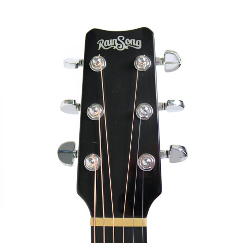 2002 Rain Song OM1000 Orchestra Model Graphite/Carbon Fiber Acoustic Electric Guitar in Black