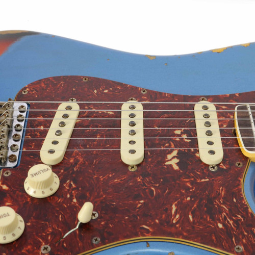 Fender Custom Shop Limited Edition 60s Stratocaster "BND NK" Heavy Relic Lake Placid Blue over 3 Tone Sunburst