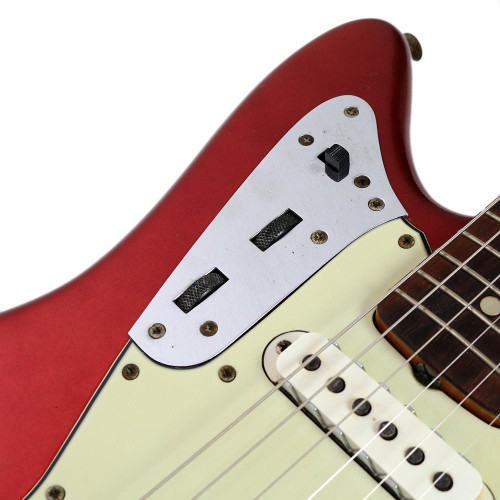 Vintage 1965 Fender Jaguar Electric Guitar Candy Apple Red | Cream