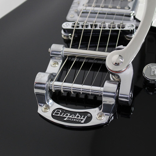 Gretsch G5435T Electromatic Pro Jet Black with Bigsby Demo | Cream