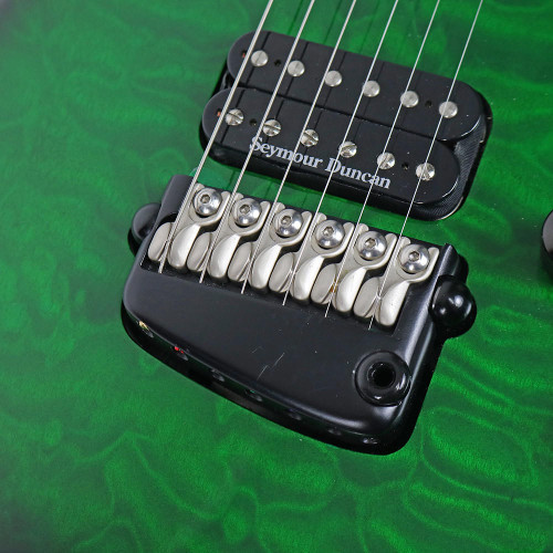 2008 Parker Fly Mojo Electric Guitar Quilt Top Green Sunburst