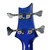 Vintage 1988 PRS Paul Reed Smith Curly Bass 4 Whale Blue