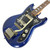 Vintage 1960's Teisco Del Rey Spectrum Electric Guitar Blue Finish