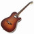 Godin A6 Ultra Baritone Acoustic Electric Guitar in Burnt Amber Finish