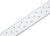 Levy's MG26DS 2 1/2" Leather Guitar Strap Tufted Quilt Stitch on White