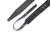 Levy's MV217TS 2" Leather Guitar Strap Triple Stitch - Black With Brown Stitch
