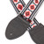 Souldier Pillar Pattern Guitar Strap - White, Red & Black