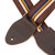 Souldier Providence Stripe Pattern Guitar Strap - Brown & Navy