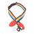 Souldier Rainbow Pattern Guitar Strap - Black & Red