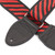 Souldier Diagonal Pattern Guitar Strap - Red & Black